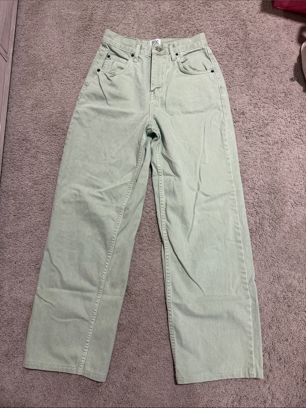BDG Straight Leg Jeans in Sage Green